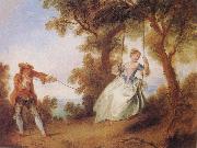 Nicolas Lancret THe Swing oil on canvas